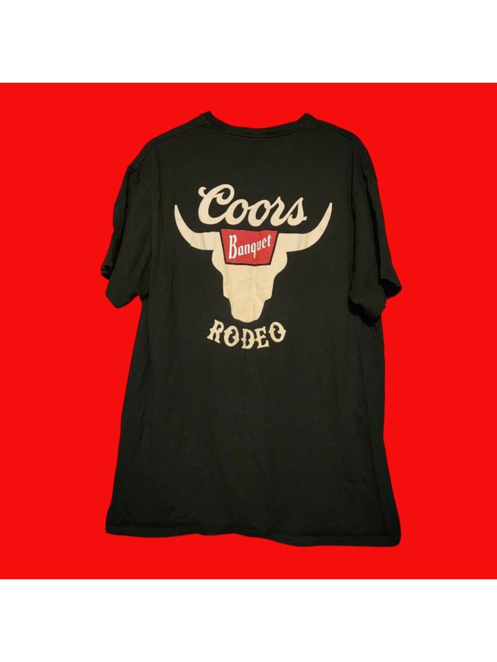 Coors Banquet Black Short Sleeve T-shirt in Excellent Condition